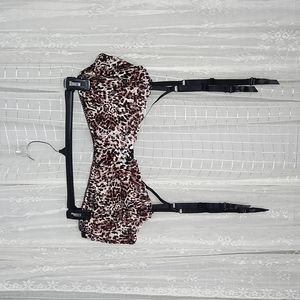 New With Tags Torrid Strappy Leopard Stretch Lace Garter Belt Sz3/4 3x/4x